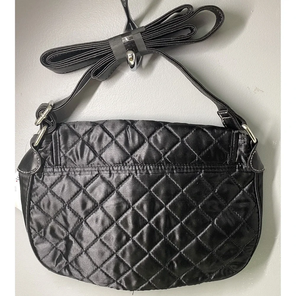 COLORADO ROCKIES MLB ProFanity Black Quilted Purse‎ Crossbody Shoulder Bag NWT